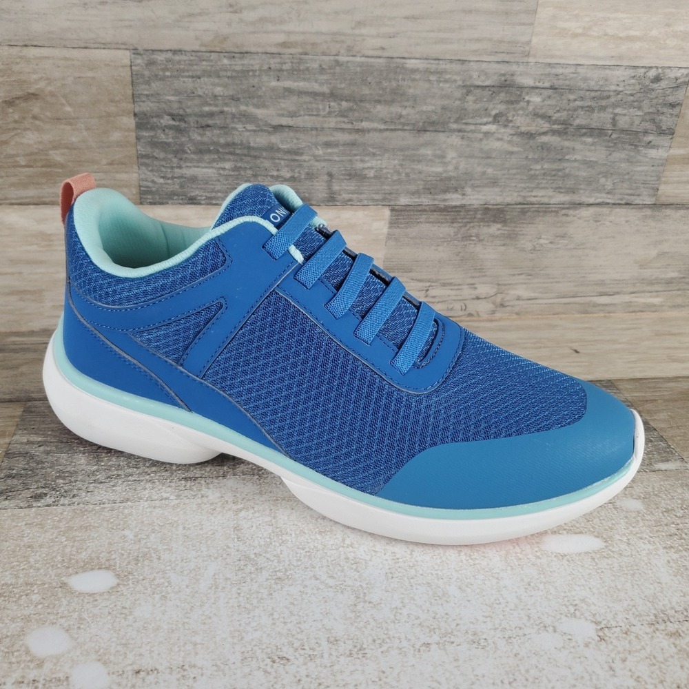 Vionic Vortex Krisha Womens Shoes Sz 9.5 W Vallarta Blue Mesh Lace Up Sneakers